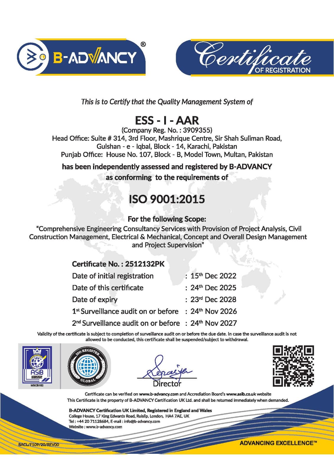 Quality Certificate 1