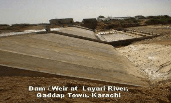 Dam / Weir at Lyari River